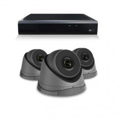 Camerabewaking systeem met 1 tot 8 x 3MP HD Dome camera – bekabeld